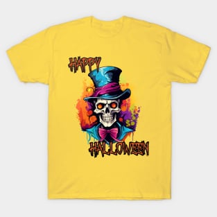 Spooky Skeleton Happy Halloween T-Shirt